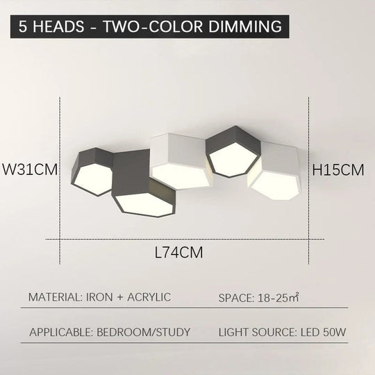 Irregular Polygon Combination Lamps - Modern Minimalist Design Perfect for Aisle, Bedroom, and Living Room Ceiling Lighting