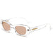 Oval Sunglasses - Retro Small Sun Glasses for Women with Candy-Colored Lenses