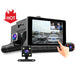 Car monitor autocatch Reversing Aid 1080P 3lens touch screen DVR dash cam car black box video camera