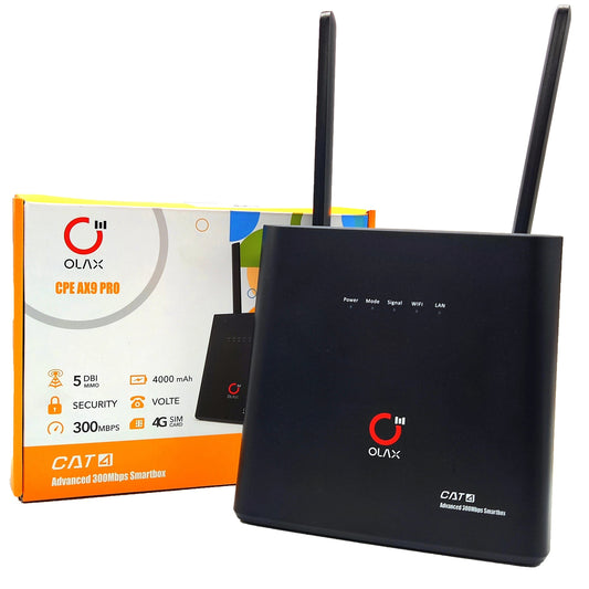 OLAX AX9 Pro 300Mbps Wi-Fi Detachable Antenna Cat4 Wireless Hotspot Modem Unlocked 4G LTE Router