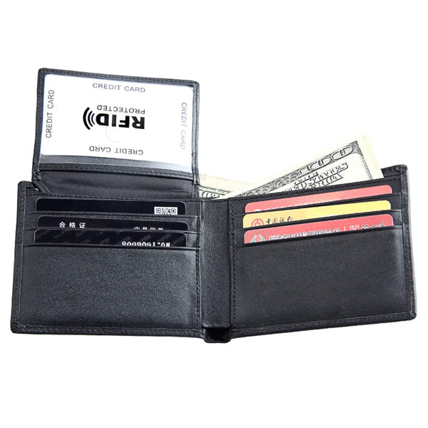 Modern Functionality: Slim Coin Purse ID Credit Card Holder - RFID Thin Wallet for Men