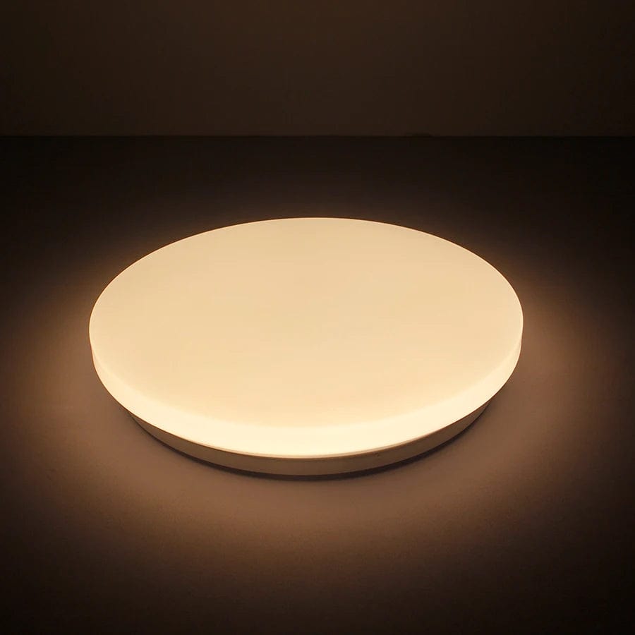 Smart Living, Bright Spaces: 12-Inch Round Shape Dimmable WiFi Ceiling Light - Voice Control for Modern Living Rooms.