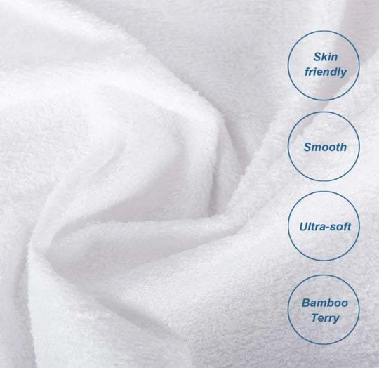 Sleep Responsibly with Our Organic Bamboo Terry Fitted Sheet and Waterproof Cover
