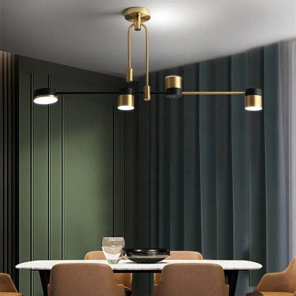 Understated Elegance: High-Quality Simple Modern LED Chandelier - Smooth Design for Living and Dining Rooms