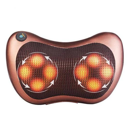 Relax and Unwind Anywhere: Electric Heating Massager Pillow for Back, Neck, and Shoulders