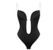 Sexy Plunge, Comfortable Support: LANGQIN Women's Shaper Bodysuit with Full Body Backless Bra