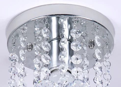 Small Chandelier Ceiling Lamp - 3W LED Crystal Pendant Light for Stylish Hallways