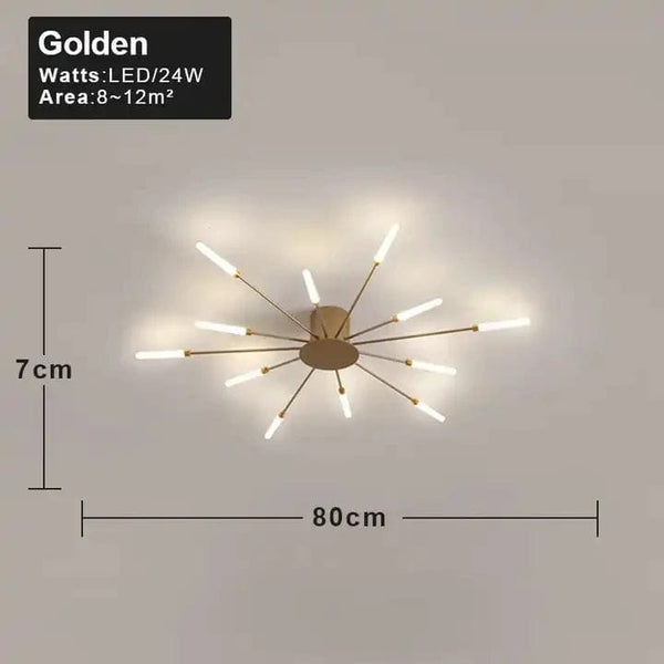 Modern Fireworks Led Ceiling Chandelier Lamp Indoor Lighting For Living Room Bedroom Home Decoration Kitchen Dining Table Light