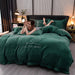 Luxury Redefined: Quality Flannel Thickening Warm Duvet Bedding Set with Custom Embroidery