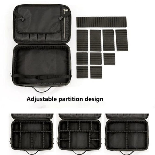 Effortless Beauty: Discover the Ultimate Portable Makeup Organizer with Adjustable Dividers