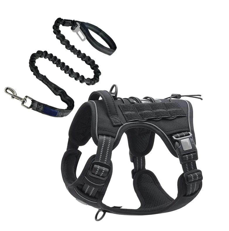 Adjustable Tactical Pet Vest Harness for Medium and Large Dogs