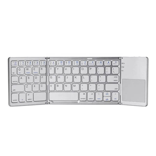 Enhance Productivity on the Go with our Portable Bluetooth Touch Pad Wireless Keyboard