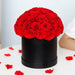 Eternal Love Encased: Mushroom Head Hug Bucket with High-Quality Red Rose Gift