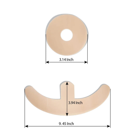 Professional Product Round Design Anchor Shape Fits Breasts Silicone Scar Remover Sheets for Clear Scars