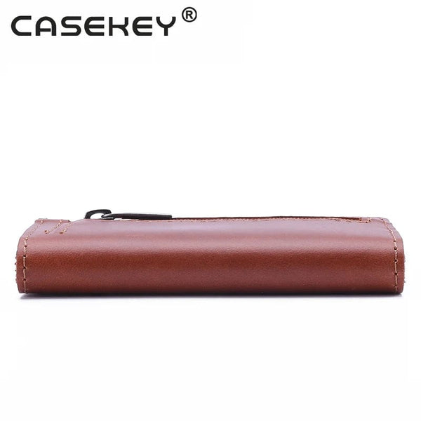 Smart and Stylish Organization: CaseKey Handmade Leather Wallet for Keys and Cards