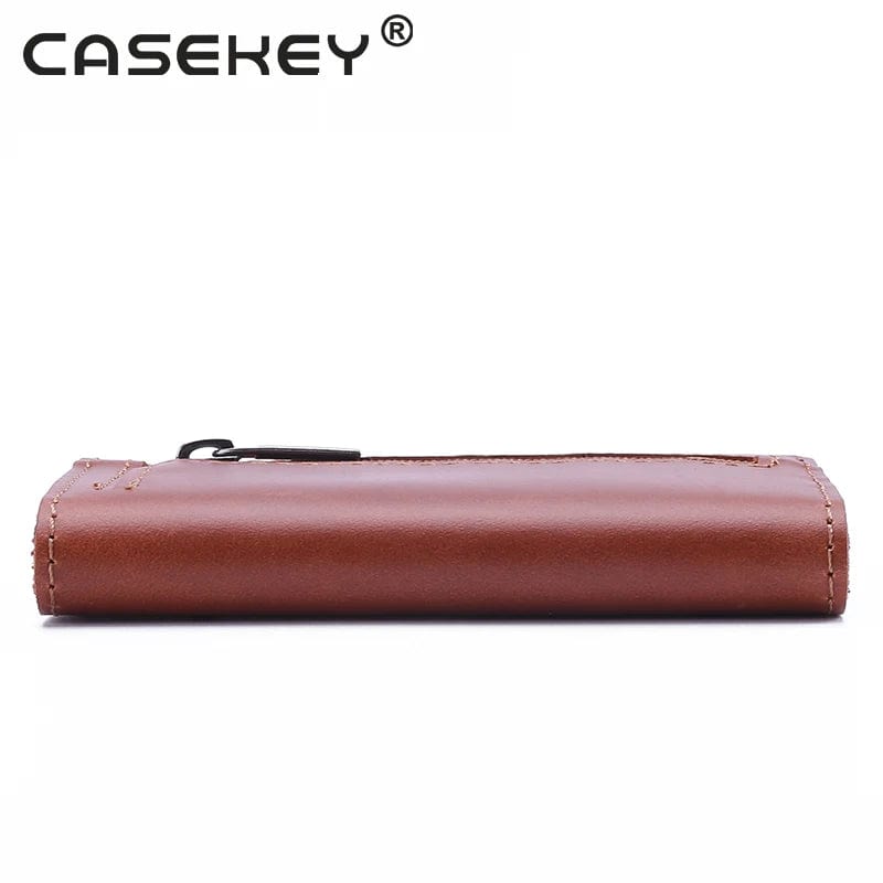 Smart and Stylish Organization: CaseKey Handmade Leather Wallet for Keys and Cards