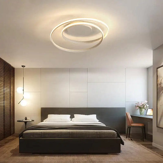 Contemporary Brilliance: Modern LED Ceiling Lamp - Acrylic Elegance for Your Living Spaces
