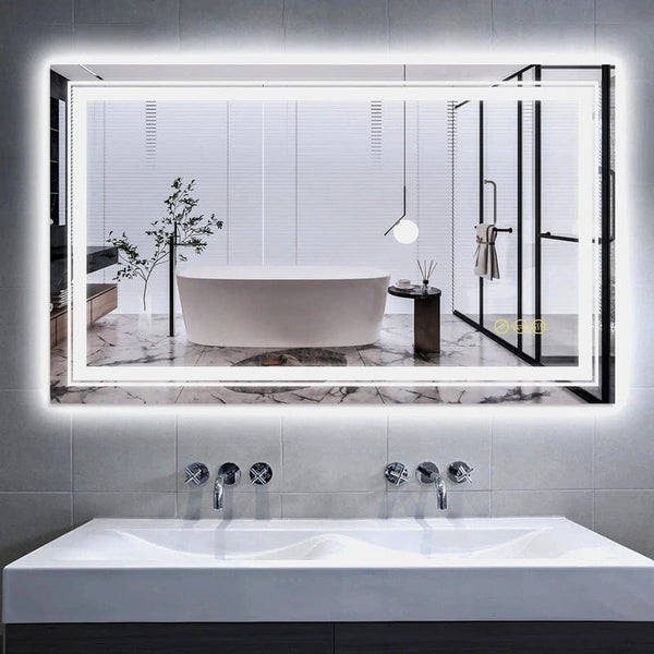 Quick Glamour: USA Warehouse Smart Mirror - Wall Mounted Vanity Mirror with Adjustable Brightness
