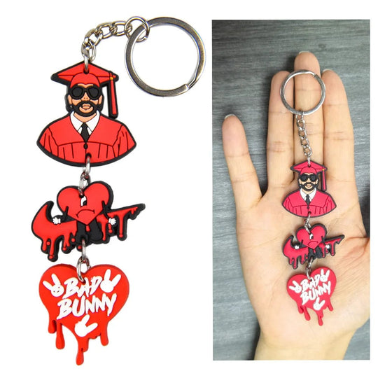 Promote with Style: 3D Soft PVC Rubber Keychains - Featuring Bad Bunny