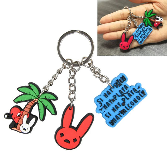 Promote with Style: 3D Soft PVC Rubber Keychains - Featuring Bad Bunny