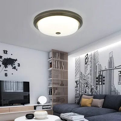 Nordic Gold Black LED Ceiling Dome Light for Modern Living Spaces