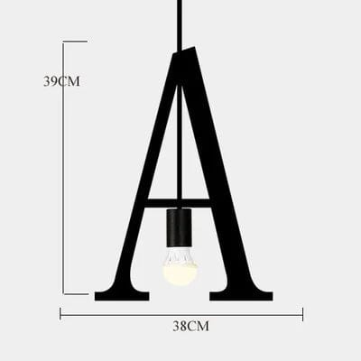 Interior Decoration Living Room Holiday Lighting Ceiling Lamps E27 Base Alphanumeric Symbols Modern Chandelier Lights