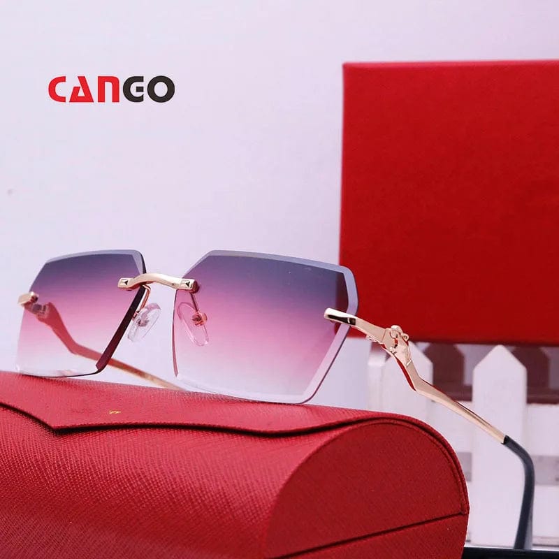 Hot Selling Luxury Rimless Sunglasses: Trendy Shades for Women and Men