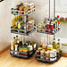 Stainless Steel Adjustable Shelf 3 Tier Organizers: 360-Degree Kitchen Storage Solution