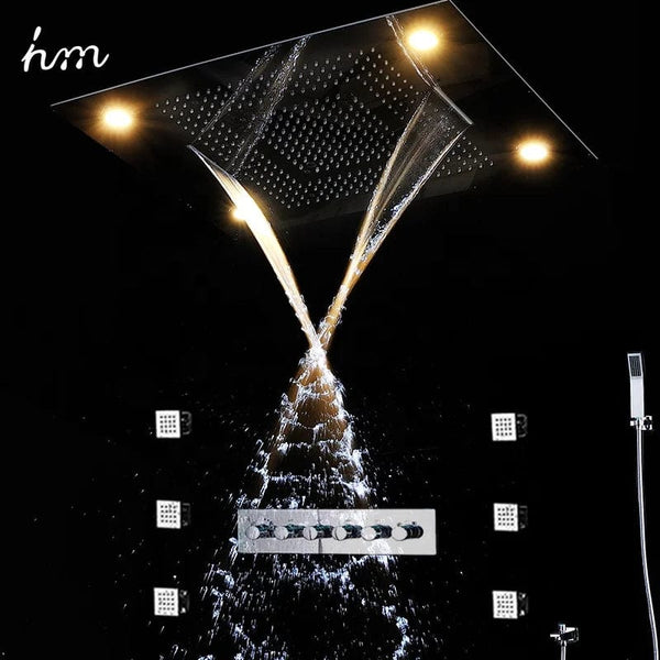 Thermostatic Comfort: Elevate Your Bathroom with the HM LED High Flow Shower Faucet