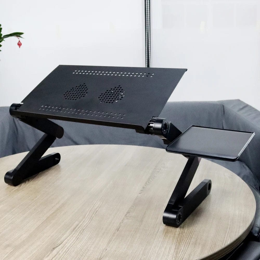 Stay Cool and Productive: Discover the Ultimate in Portable Ergonomics with our Foldable Laptop Desk Holder