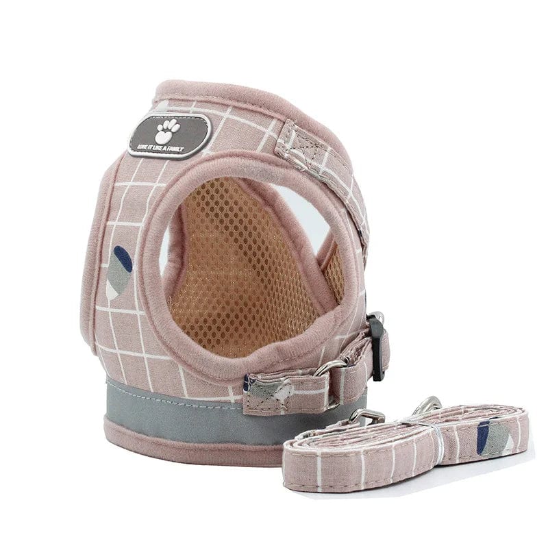 Soft Cotton Mesh Reflective Harness for Small Dogs and Cats