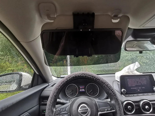 Drive Safely in Style: Car Sunshade Driving Visor with Tinted Lens Blocker and Car Extender