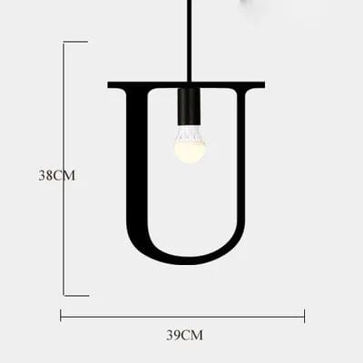 Interior Decoration Living Room Holiday Lighting Ceiling Lamps E27 Base Alphanumeric Symbols Modern Chandelier Lights