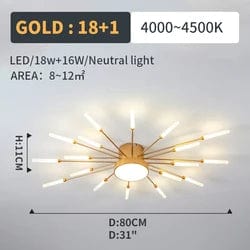 Lighting Elegance: New Arrival Smart Fireworks Chandelier - Round Spiral LED Ceiling Light for a Modern Touch