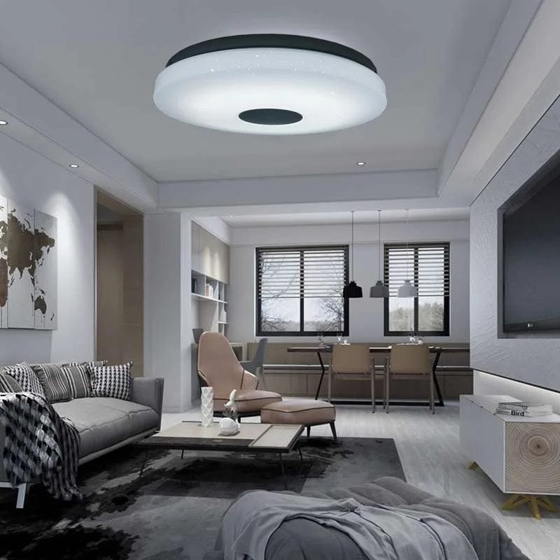 Versatile Brilliance: Modern RGBW LED Ceiling Lamp - Music and Light Integration for Smart Living Spaces