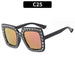 Luxury Oversize Retro Square Sunglasses with Rhinestone Bling: Newest Fashion for Women