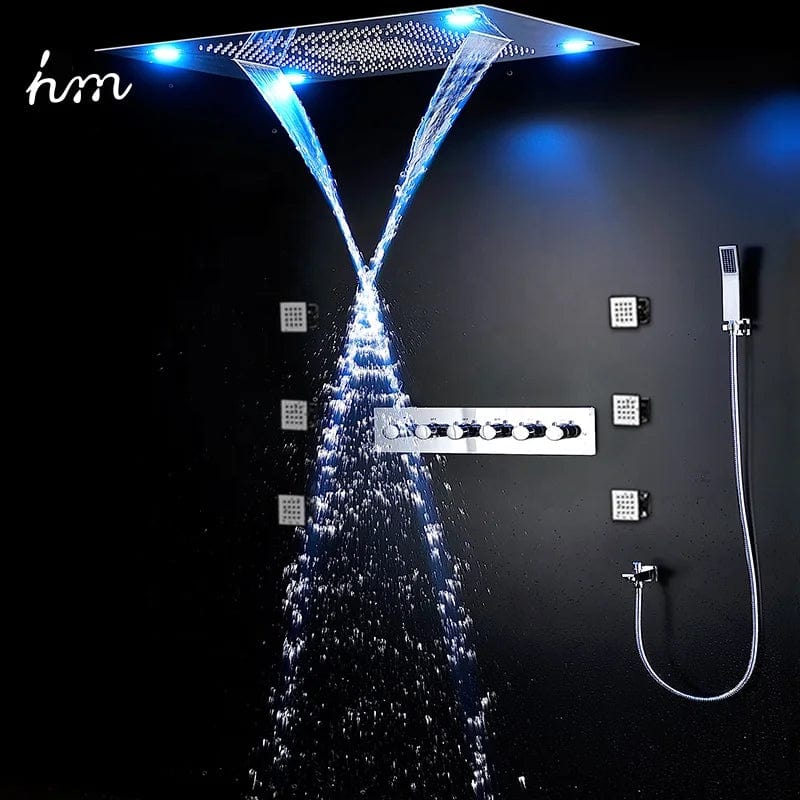 Thermostatic Comfort: Elevate Your Bathroom with the HM LED High Flow Shower Faucet