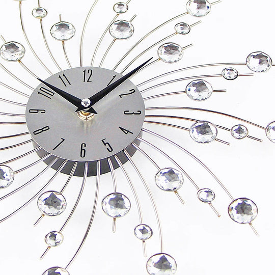 Nordic Crystal Diamond Wall Clock - A Fusion of Art and Functionality