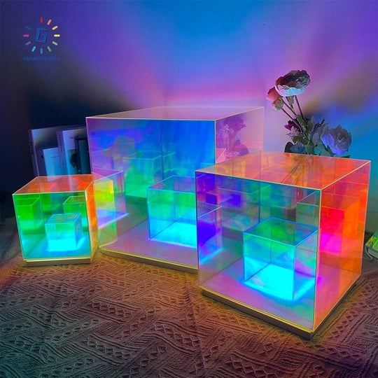 Infinite Brilliance: High-Quality Infinity Cube Ambient Night Light for Modern Bedrooms