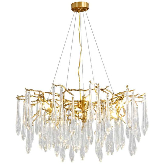 Luxury Water Drop Chandeliers: Elevate Your Living Room and Bedroom with Exquisite Ceiling Lighting