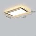 Clean Elegance: Living Room Ceiling Lights - Rectangular LED Lamp for Simple and Stylish Home Illumination