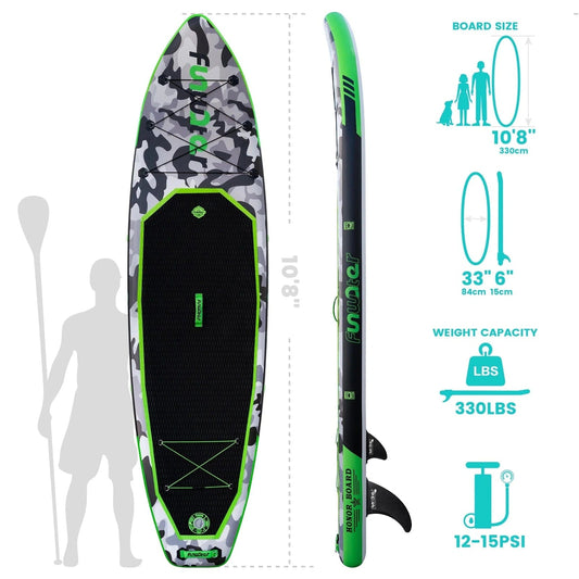 Conquer the Waves: Discover the Ultimate 11' Black Inflatable Paddle Board for Thrilling Water Adventures