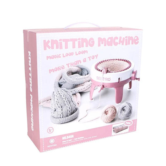 Kids DIY Hand Wool Weaving Knitting Machine Toy: 40 Pins