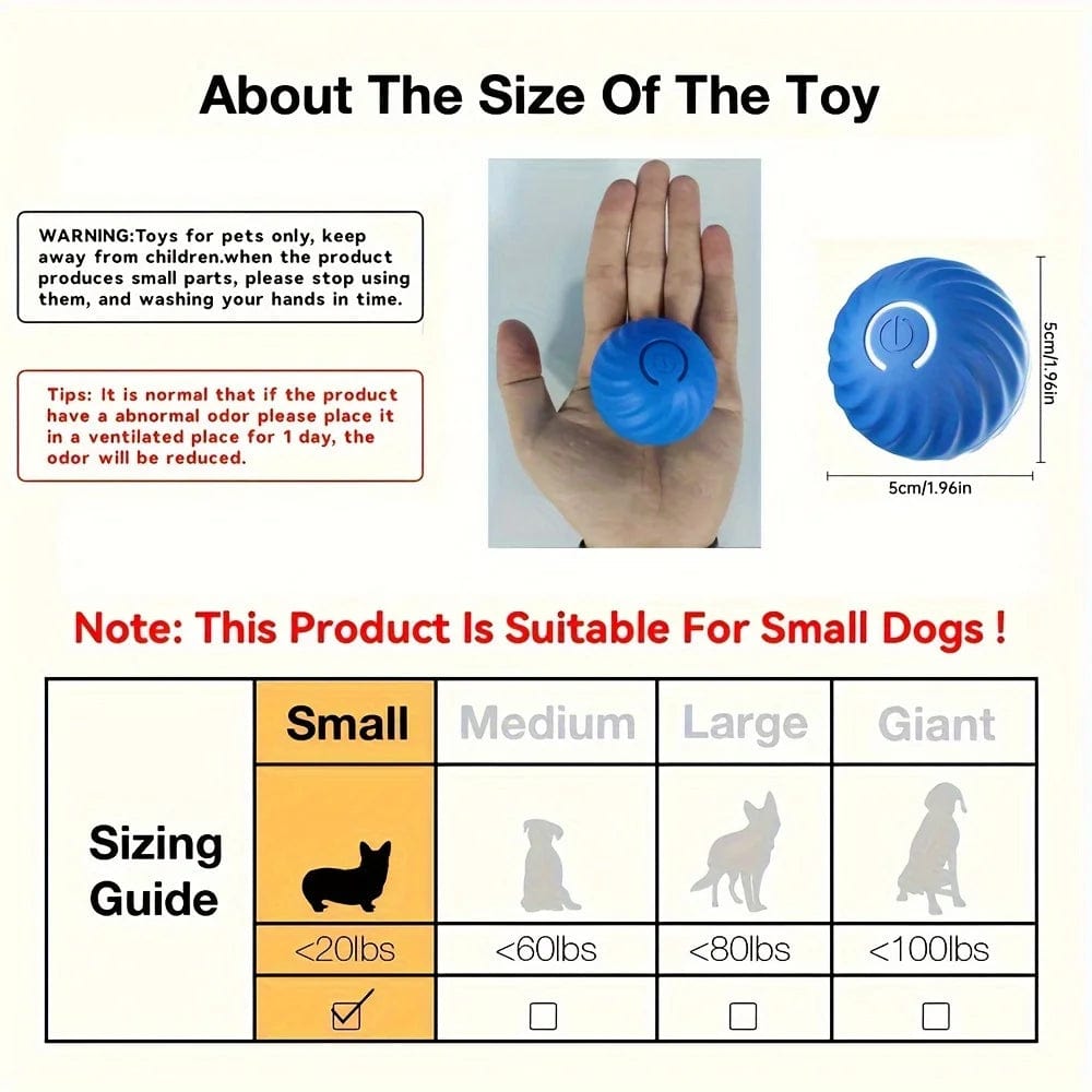 Electronic Interactive Dog Toy: Smart Dog Toy Ball for your furry friend