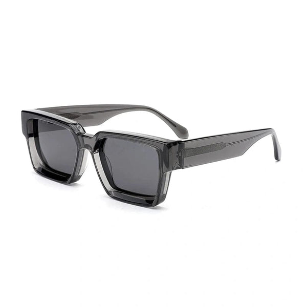 Funky Square Luxury Sunglasses with Thick Acetate Frame - Fashion-forward Eyewear