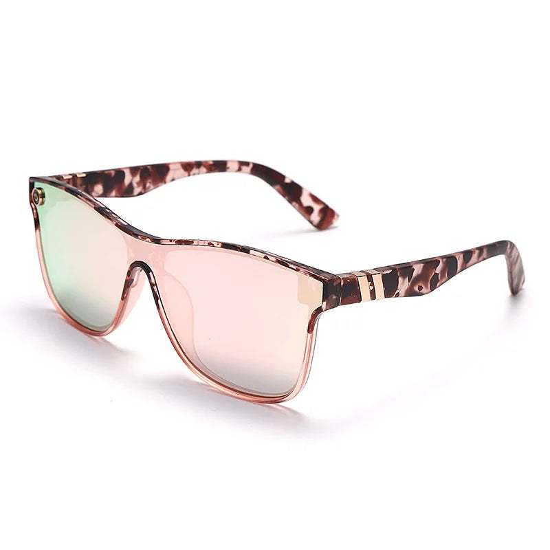 Men and Women's Fashion Eyewear: Vintage Big Frame Sun Glasses with One-Piece Lens for Driving