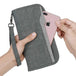 Smart airtag wallet rfid blocking key chain wallet travel passport organizer zipper case cards wallets