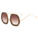 Oversized Polygon Sunglasses: Women's Diamond Shiny Crystal Shades