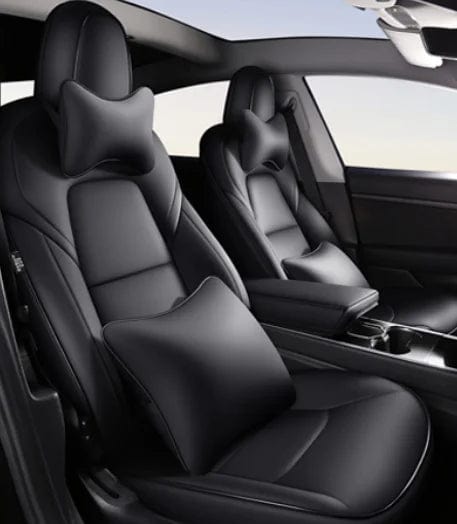 Crafted Elegance: Premium Leather Seat Cover for Tesla Model 3 - Car Accessories Redefined