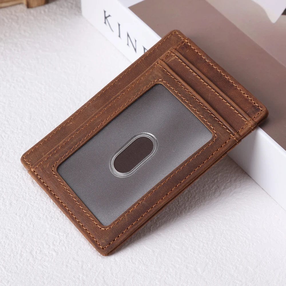 Modern Minimalism: RFID Front Pocket Wallet - Genuine Leather for the Modern Man